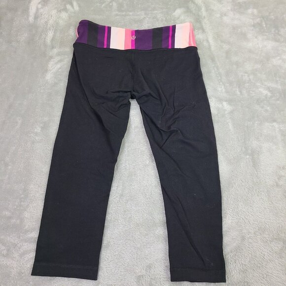 Lululemon Groove Crop Capri Pants Reversible Black Women’s 6 - Picture 7 of 8